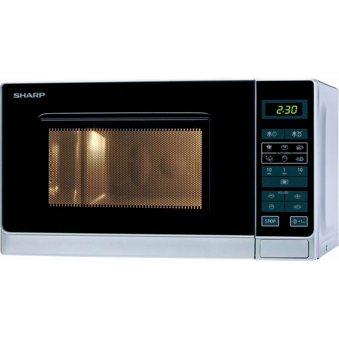 SHARP R-242INW Mikrowelle 20L silber