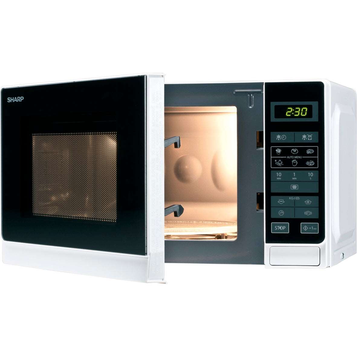 SHARP R-242WW Mikrowelle 20L weiß