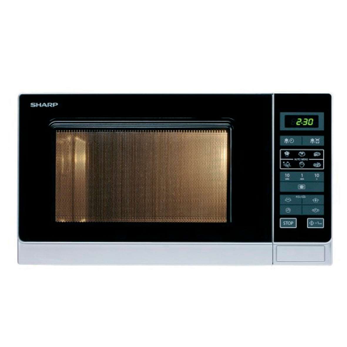 Sharp R-342 INW Mikrowelle Silber