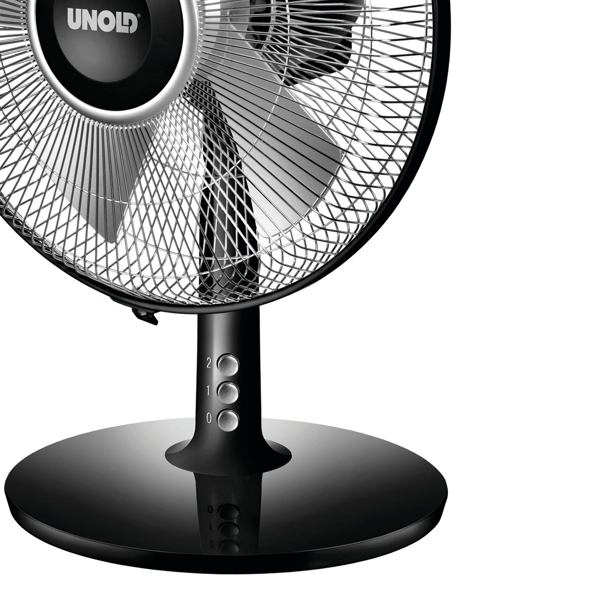 UNOLD 86817 Tischventilator Silverline schwarz