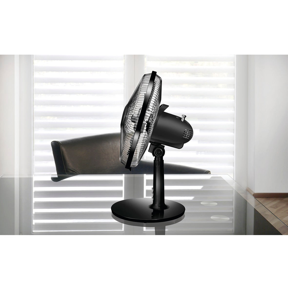 UNOLD 86817 Tischventilator Silverline schwarz