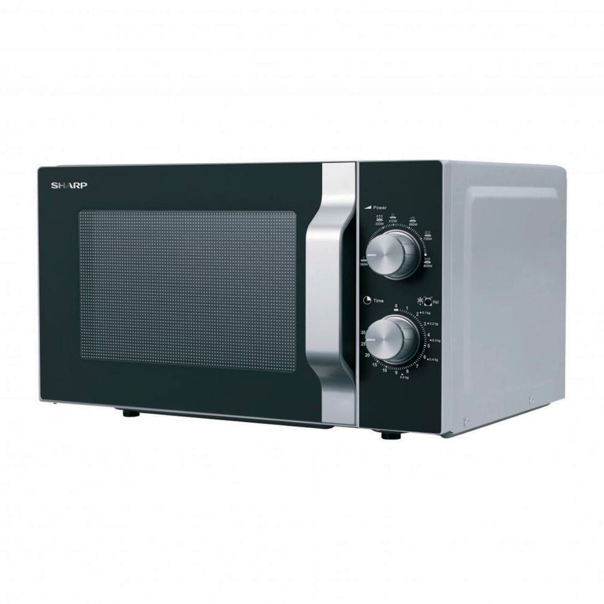 SHARP R-204SA Mikrowelle 20L silbern