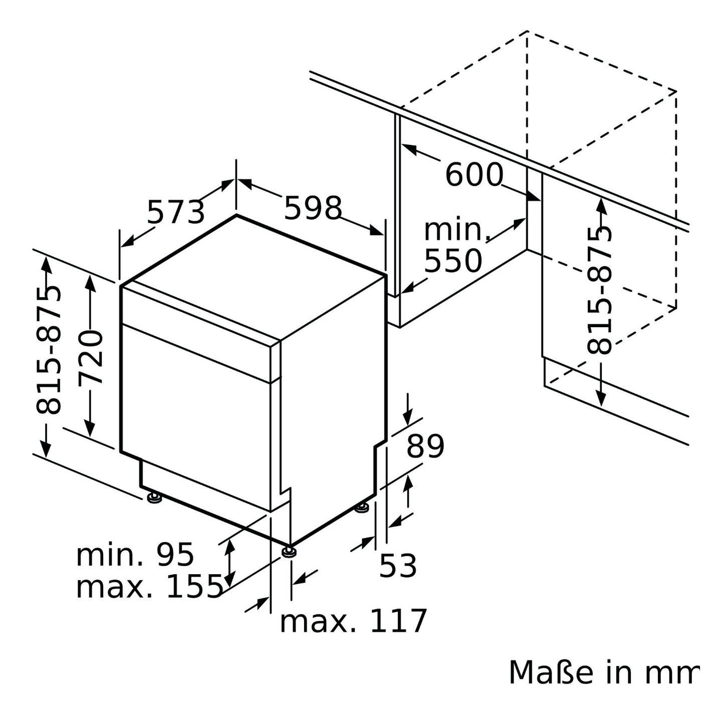 SIEMENS SN43HS10TE Unterbaugeschirrspüler 60cm wififähig