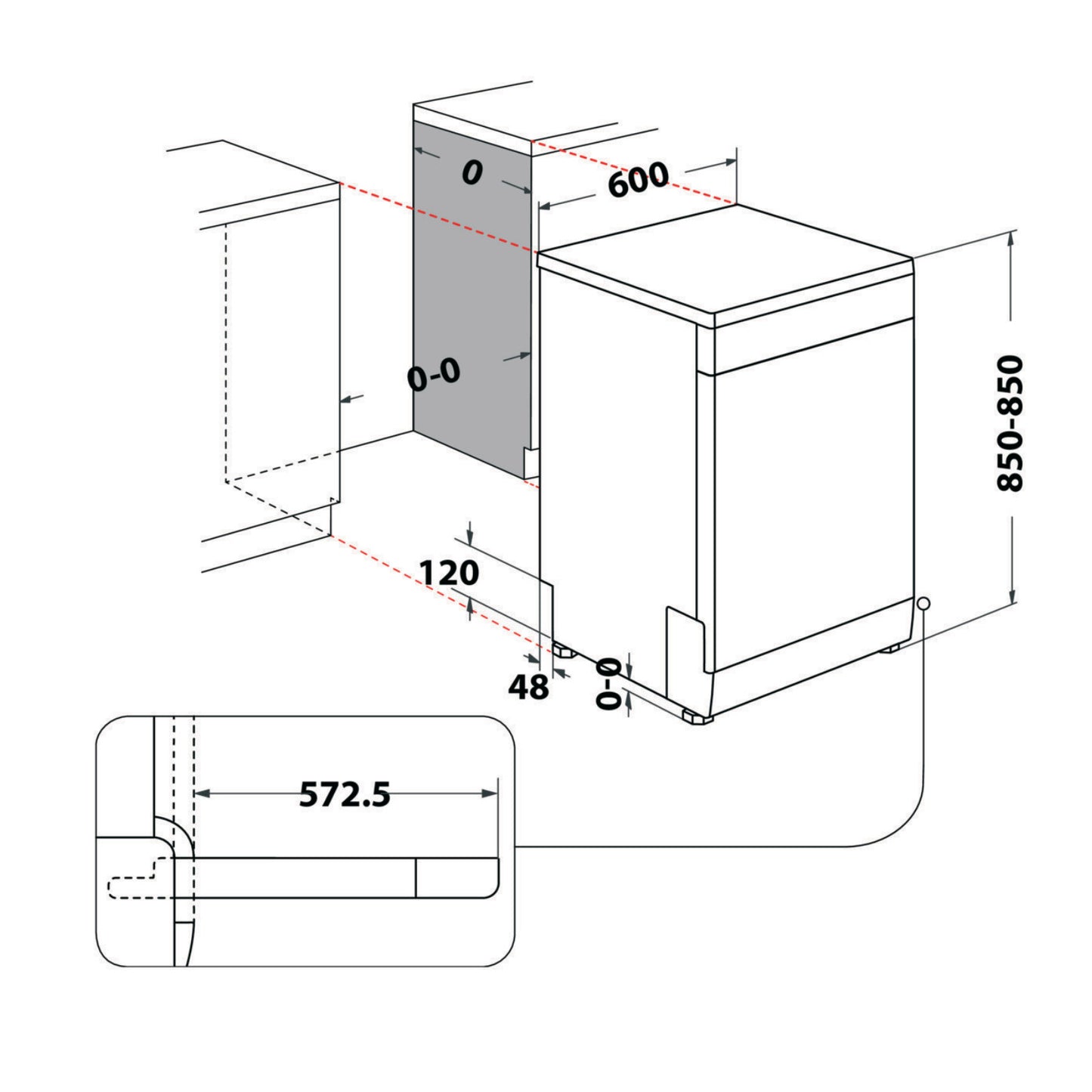 Bauknecht B2FHD624A Standgeschirrspüler 60cm