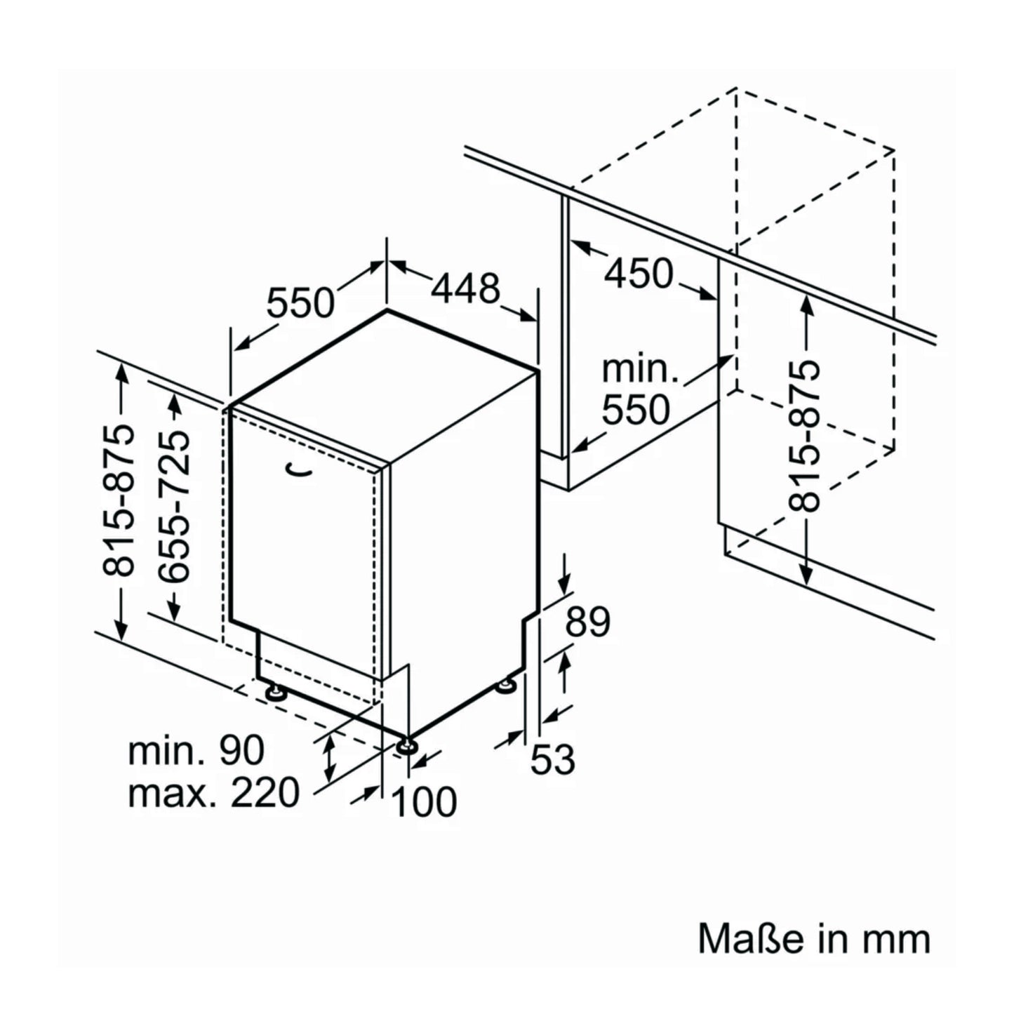 Siemens SR63EX24KE Geschirrspüler vollintegriert 45cm