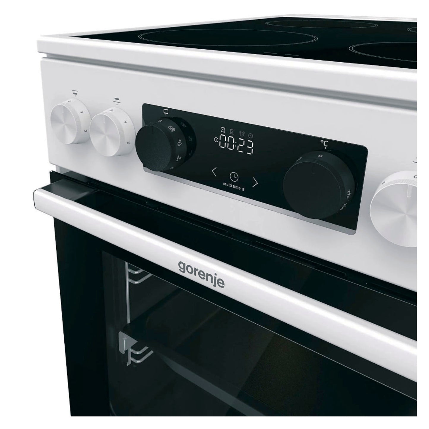 Gorenje GEC5C41WG Standherd mit Glaskeramikkochfeld