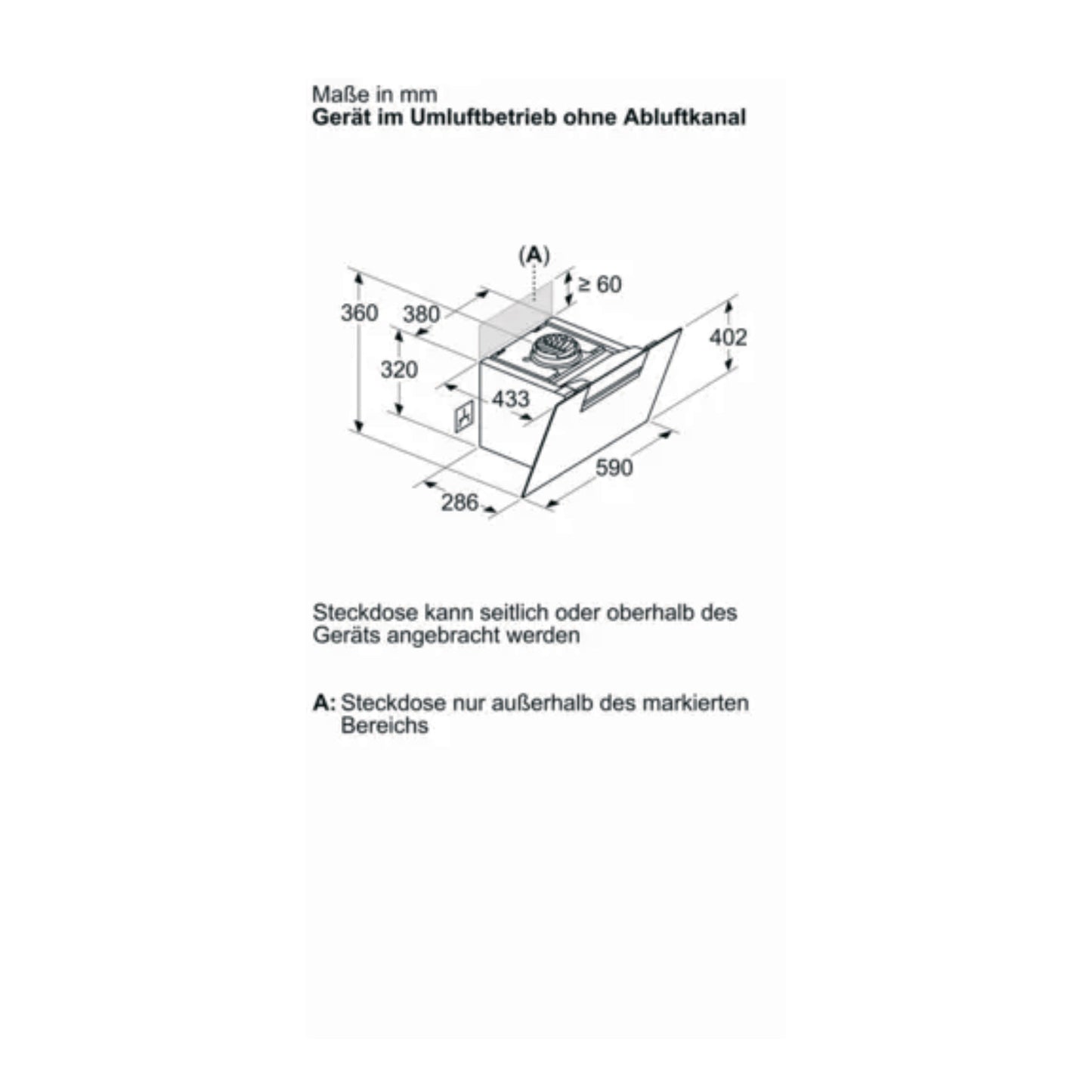 Siemens LC67KFN60 Kopffreihaube 60cm