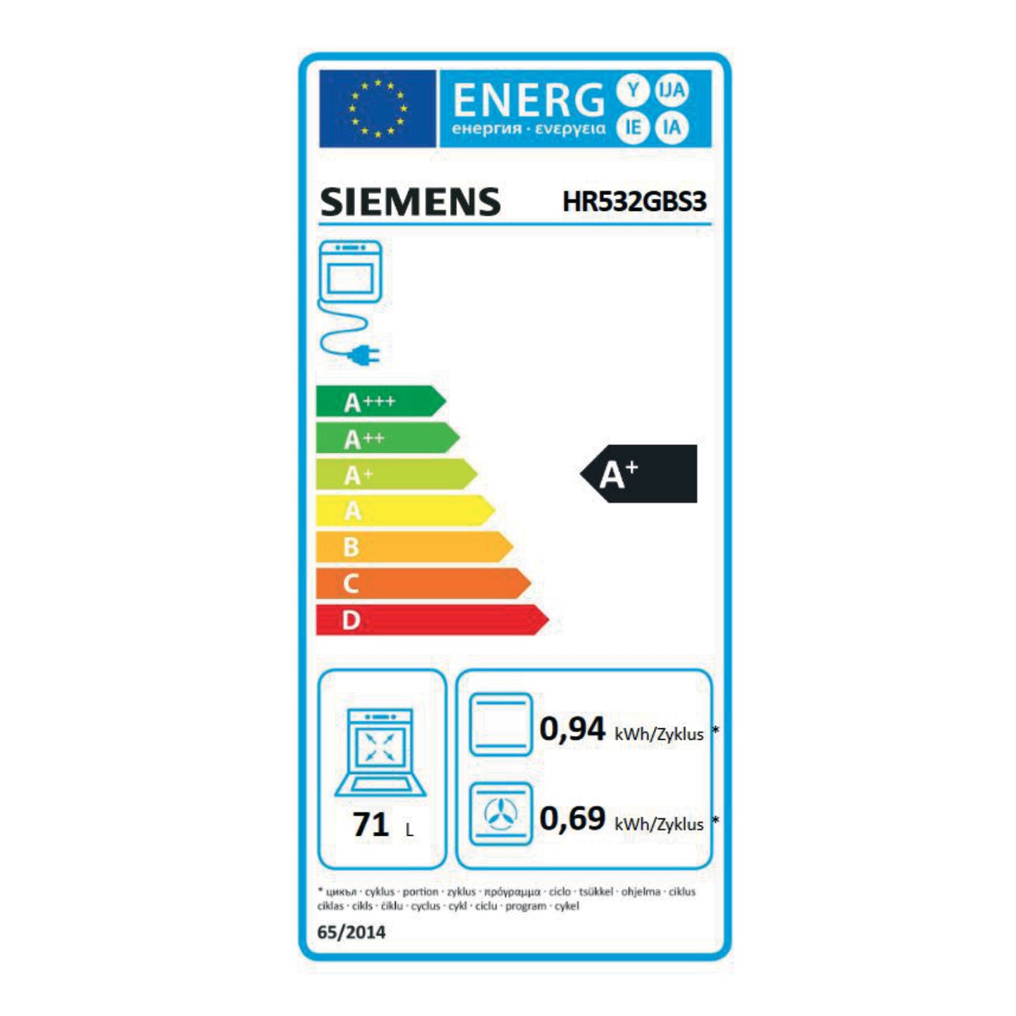 Siemens HR532GBS3 Backofen autark mit Dampfunterstützung