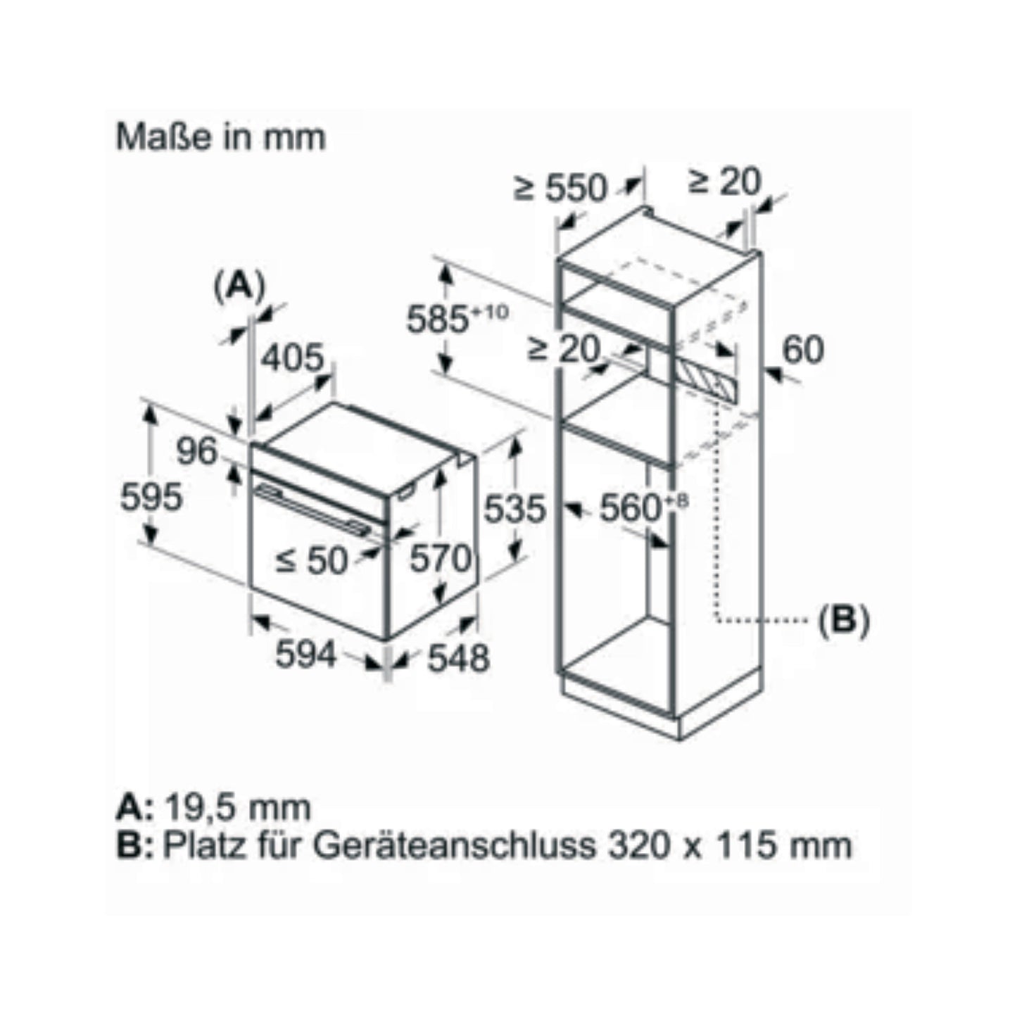 Siemens HR532GBS3 Backofen autark mit Dampfunterstützung