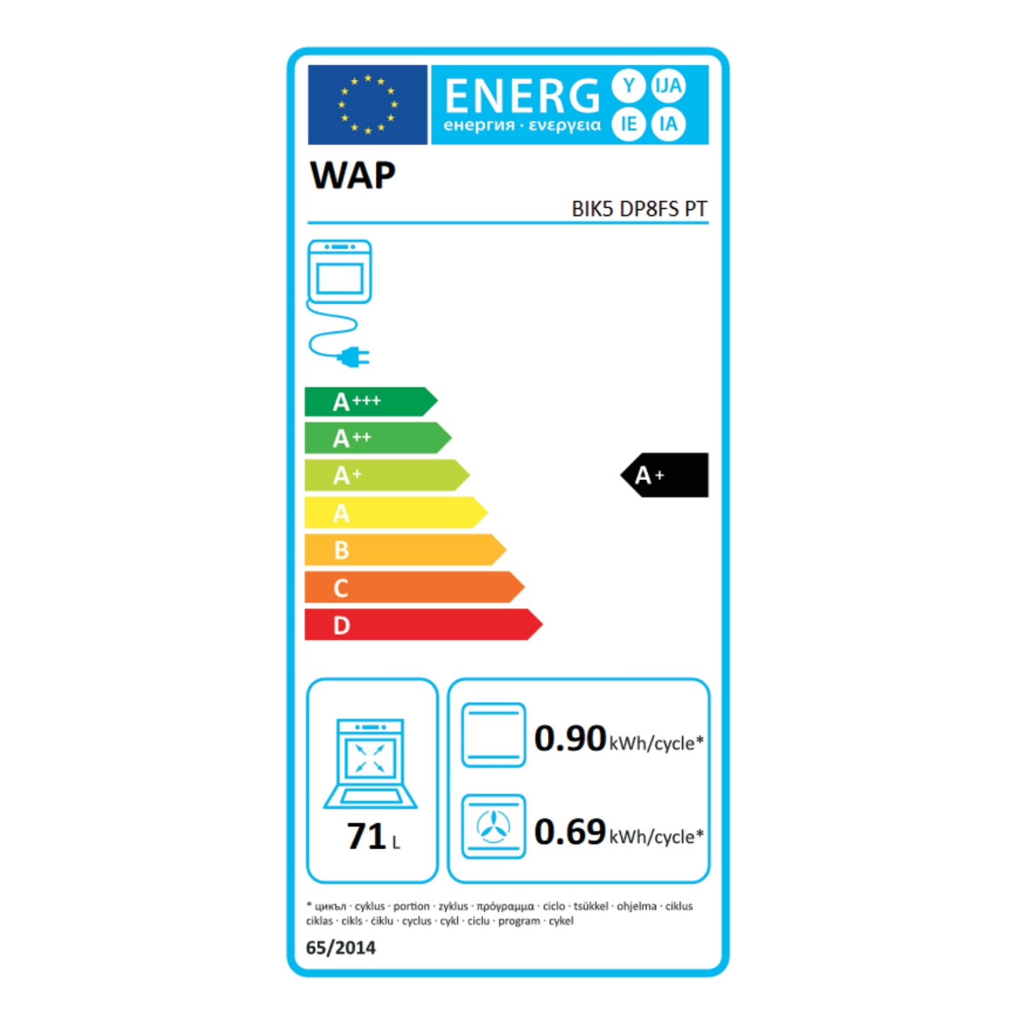 Bauknecht BIK5DP8FSPT Backofen autark