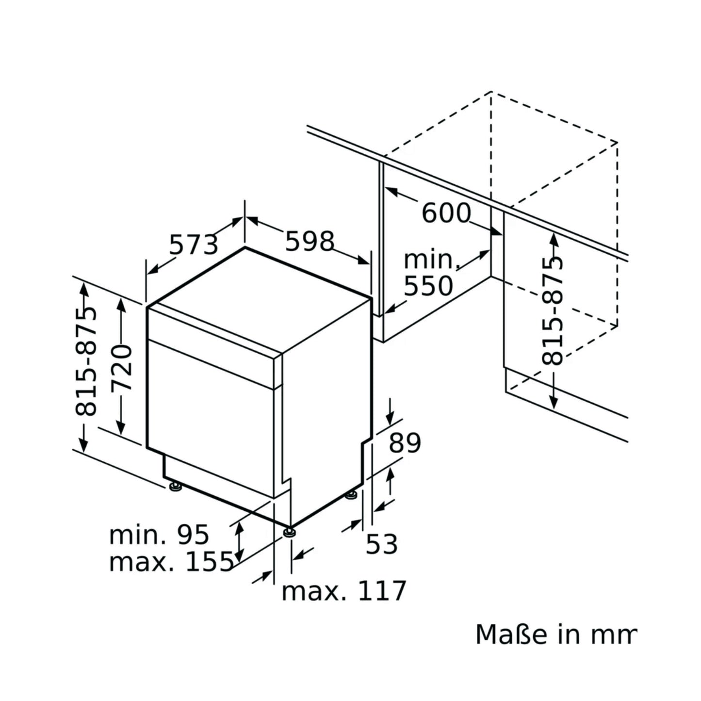 Siemens SN43ES04TE Geschirrspüler Unterbau