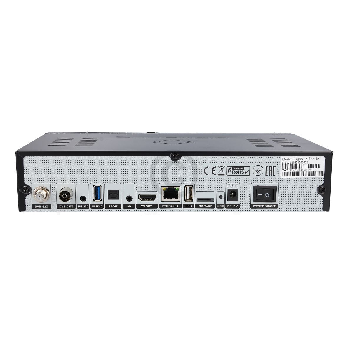 Receiver GigaBlue UHD-GB/004 UHD Trio 4K Multimedia Box