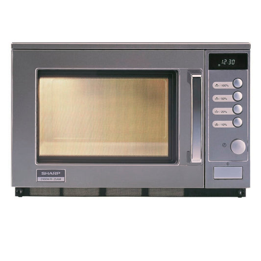 Sharp R 25 AM Mikrowelle edelstahl