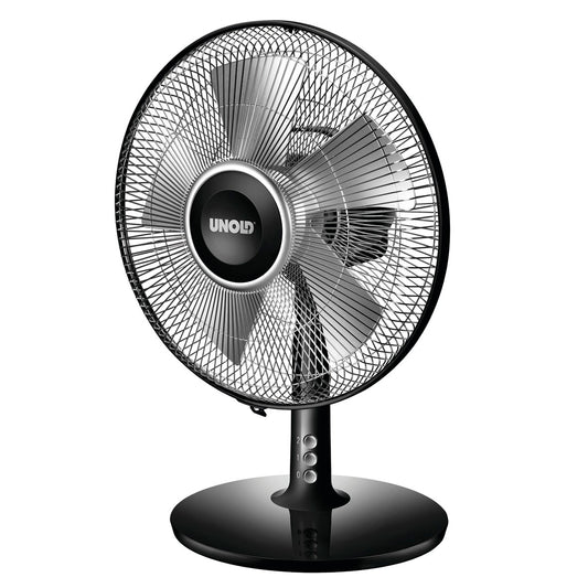 UNOLD 86817 Tischventilator Silverline schwarz