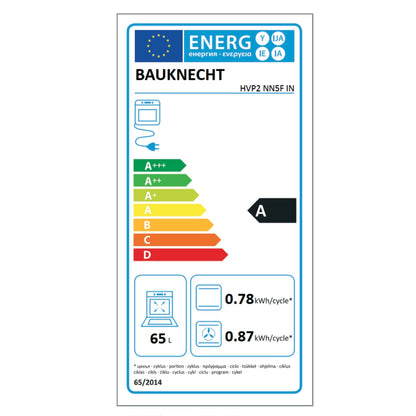 Bauknecht HEKOS200 Herdset Heißluftbackofen + Glaskeramikkochfeld