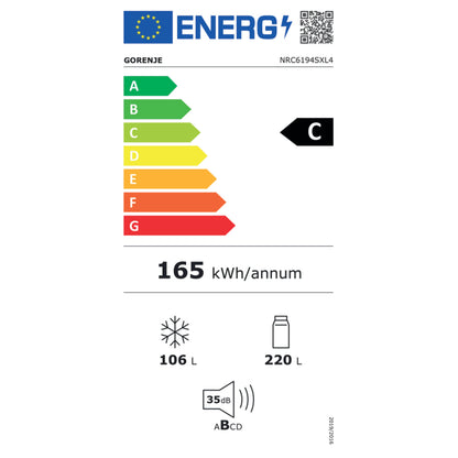 Gorenje NRC6194SXL4 Kühl-Gefrierkombination